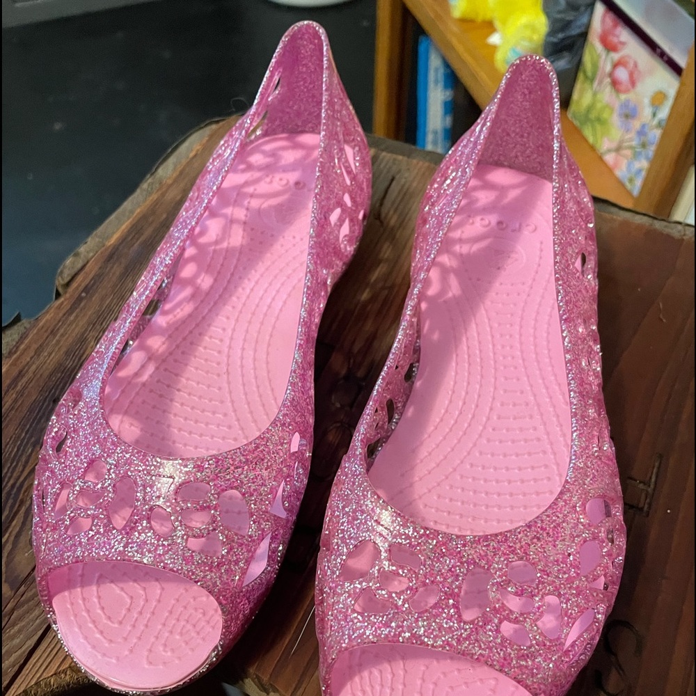 Girls Crocs jelly shoes